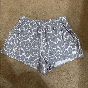 Vuori Gray Athletic Shorts with Elastic Waistband